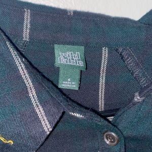 Wild fable oversized plaid button up